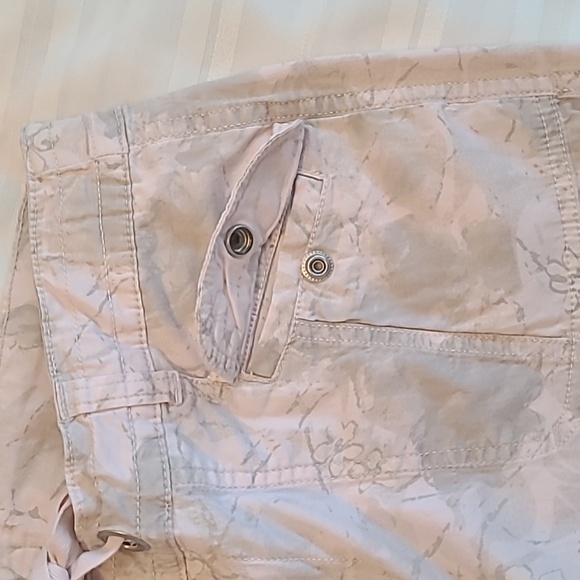 Style and Co adjustable pink and gray adjustable Capri draw string waist size 8 - Picture 7 of 9